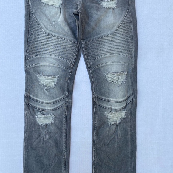 New GUESS Skinny Stitched Moto Men's Jeans SZ 32 - Picture 8 of 8